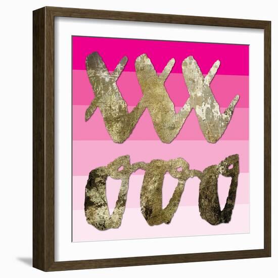 Sparkle Glam Pinks 3-Melody Hogan-Framed Art Print