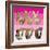 Sparkle Glam Pinks 3-Melody Hogan-Framed Art Print