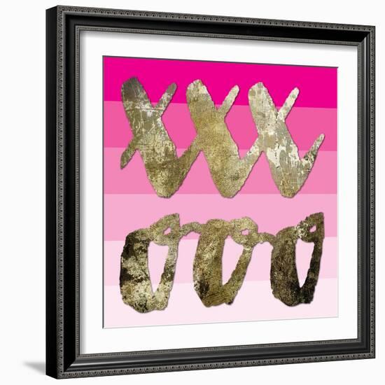 Sparkle Glam Pinks 3-Melody Hogan-Framed Art Print