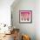 Sparkle Glam Pinks 3-Melody Hogan-Framed Art Print displayed on a wall