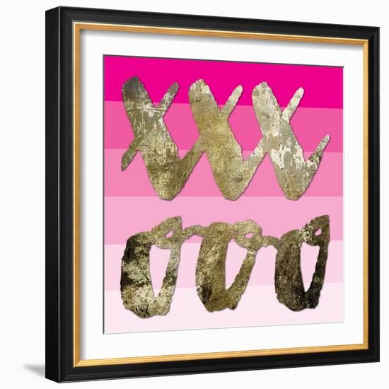 Sparkle Glam Pinks 3-Melody Hogan-Framed Art Print