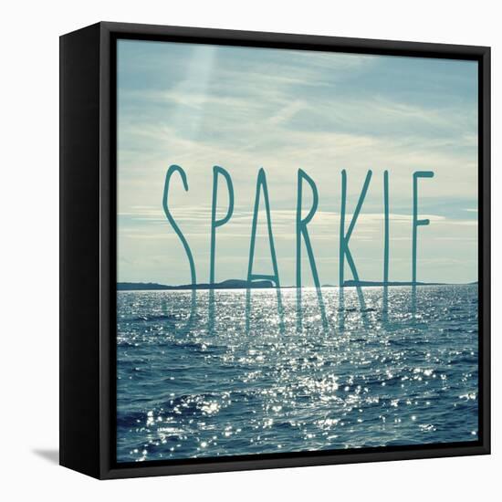 Sparkle In The Ocean-Sarah Gardner-Framed Stretched Canvas