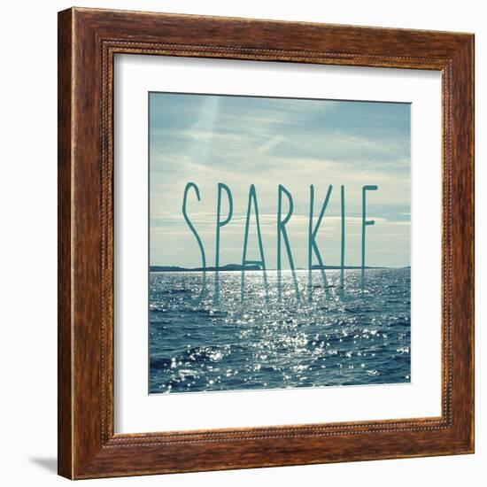 Sparkle In The Ocean-Sarah Gardner-Framed Art Print