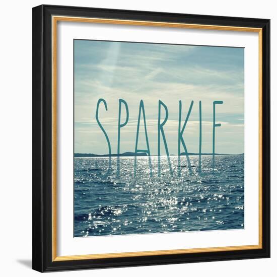 Sparkle In The Ocean-Sarah Gardner-Framed Art Print