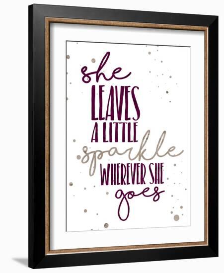 Sparkle-Jace Grey-Framed Art Print