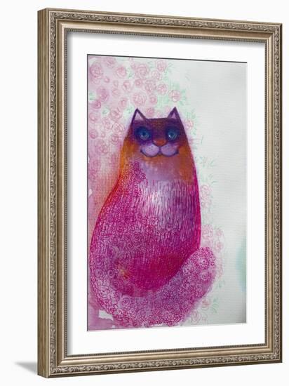 Sparkling Cat2-Oxana Zaika-Framed Giclee Print