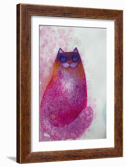 Sparkling Cat2-Oxana Zaika-Framed Giclee Print