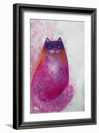 Sparkling Cat2-Oxana Zaika-Framed Giclee Print