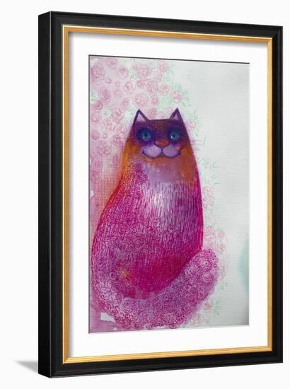 Sparkling Cat2-Oxana Zaika-Framed Giclee Print