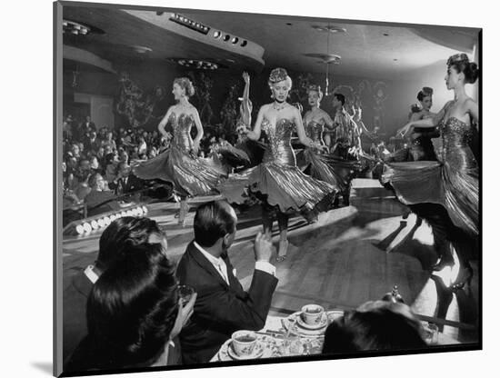 Sparkling Girls Dancing on Stage During the Las Vegas Nightlife Boom-Loomis Dean-Mounted Photographic Print