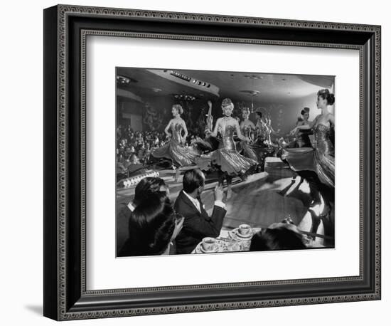 Sparkling Girls Dancing on Stage During the Las Vegas Nightlife Boom-Loomis Dean-Framed Photographic Print