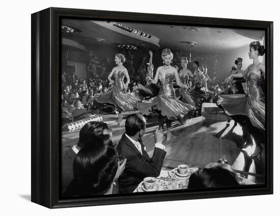 Sparkling Girls Dancing on Stage During the Las Vegas Nightlife Boom-Loomis Dean-Framed Premier Image Canvas