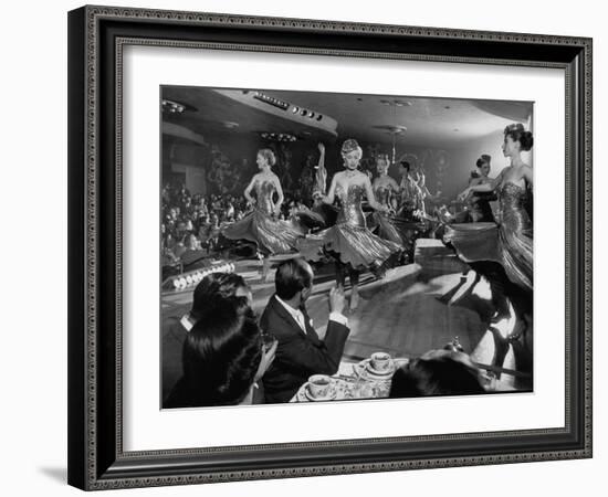 Sparkling Girls Dancing on Stage During the Las Vegas Nightlife Boom-Loomis Dean-Framed Photographic Print