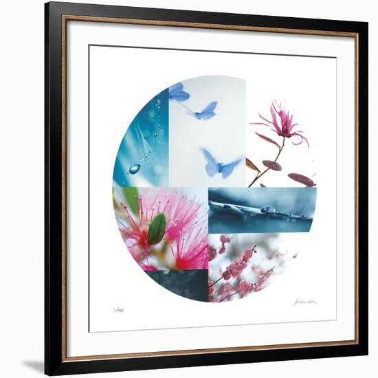 Sparkling Rise Circle-Florence Delva-Framed Giclee Print