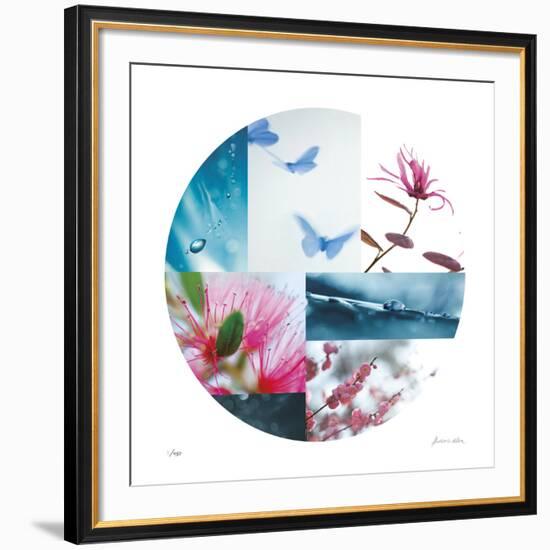 Sparkling Rise Circle-Florence Delva-Framed Giclee Print