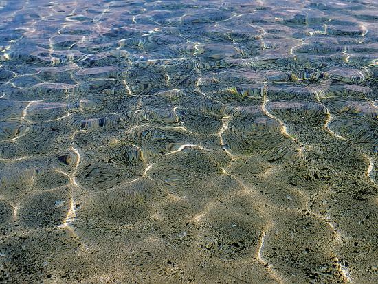 Sparkling Sea Water Over Sandy Beach Photographic Print Art Com