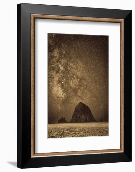 Sparkling Skies Over HaystacK-Don Schwartz-Framed Art Print