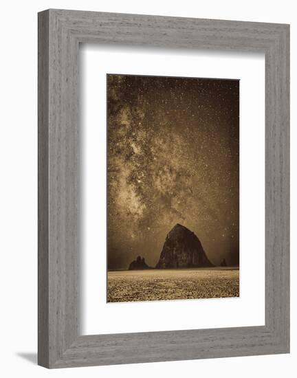 Sparkling Skies Over HaystacK-Don Schwartz-Framed Art Print