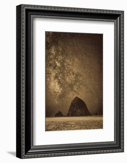 Sparkling Skies Over HaystacK-Don Schwartz-Framed Art Print