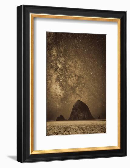 Sparkling Skies Over HaystacK-Don Schwartz-Framed Art Print