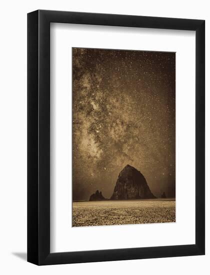 Sparkling Skies Over HaystacK-Don Schwartz-Framed Art Print