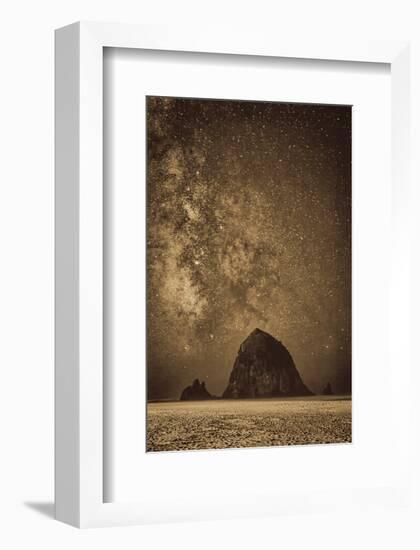 Sparkling Skies Over HaystacK-Don Schwartz-Framed Art Print