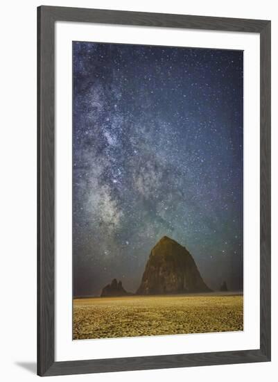 Sparkling Skies Over HaystacK-Don Schwartz-Framed Art Print