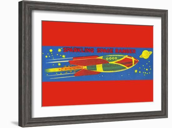 Sparkling Space Ranger-null-Framed Art Print