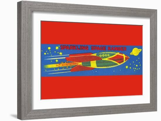 Sparkling Space Ranger-null-Framed Art Print