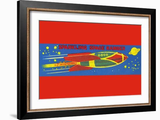 Sparkling Space Ranger-null-Framed Art Print