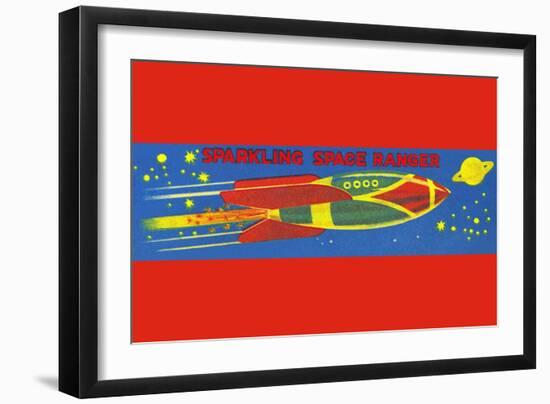 Sparkling Space Ranger-null-Framed Art Print