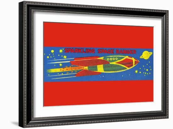 Sparkling Space Ranger-null-Framed Art Print