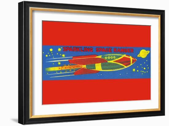 Sparkling Space Ranger-null-Framed Art Print