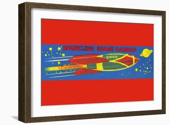 Sparkling Space Ranger-null-Framed Art Print