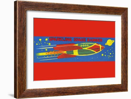 Sparkling Space Ranger-null-Framed Art Print