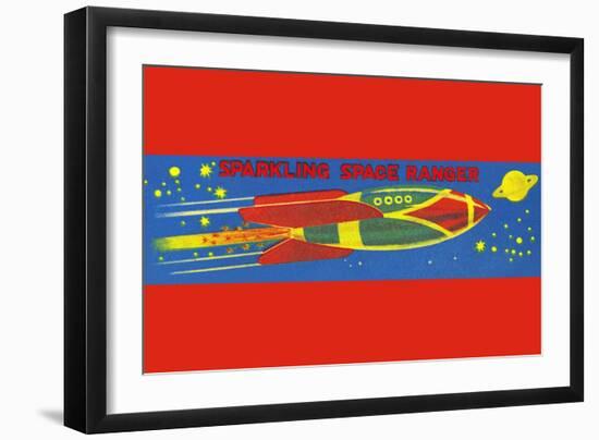 Sparkling Space Ranger-null-Framed Art Print