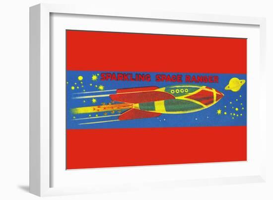 Sparkling Space Ranger-null-Framed Art Print