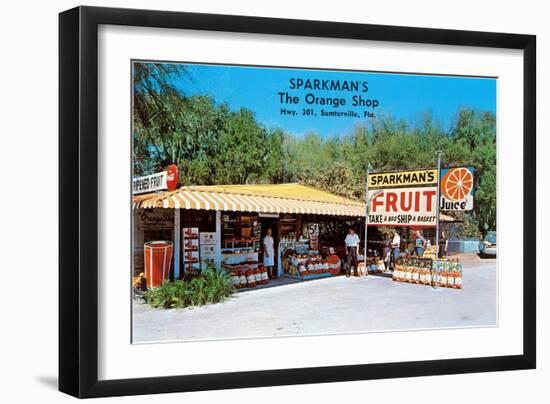 Sparkman's Orange Shop, Sumtervlle, Florida-null-Framed Art Print