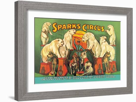 Sparks Circus-null-Framed Art Print