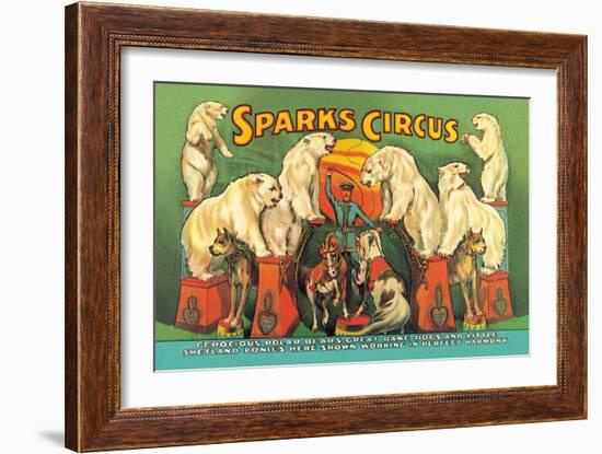 Sparks Circus-null-Framed Art Print