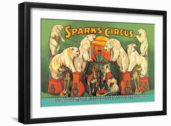 Sparks Circus-null-Framed Art Print