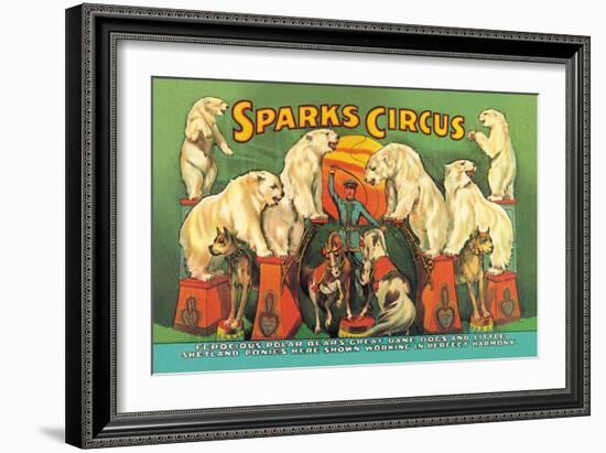 Sparks Circus-null-Framed Art Print