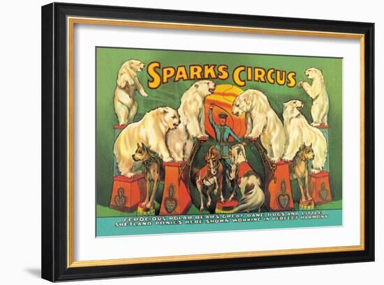 Sparks Circus-null-Framed Art Print