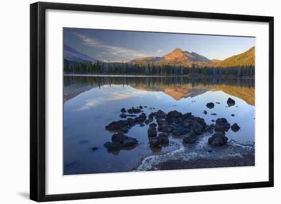 Sparks Lake with Broken Top, Deschutes National Forest Oregon, USA-Jamie & Judy Wild-Framed Photographic Print