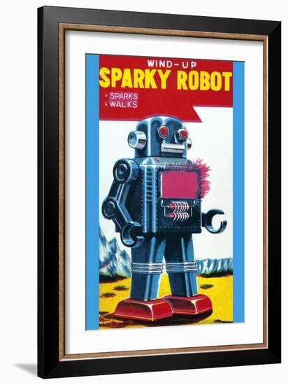 Sparky Robot-null-Framed Premium Giclee Print