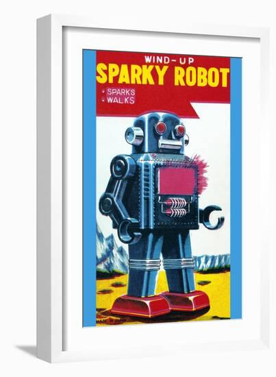 Sparky Robot-null-Framed Premium Giclee Print