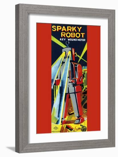 Sparky Robot-null-Framed Premium Giclee Print