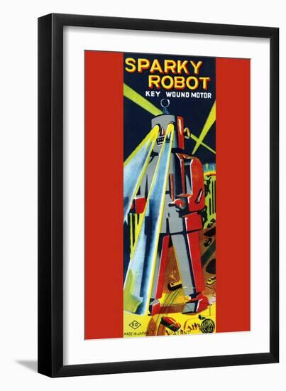 Sparky Robot-null-Framed Premium Giclee Print