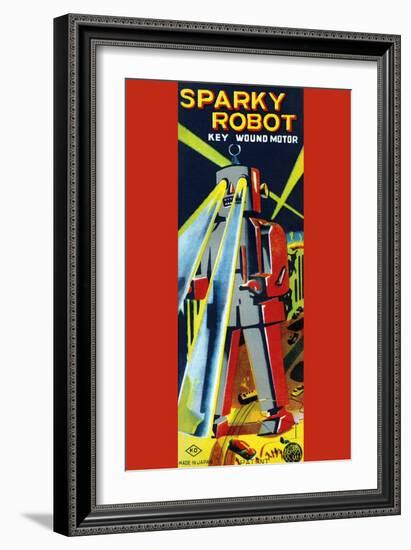 Sparky Robot-null-Framed Premium Giclee Print