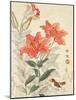 Sparrow and Tiger Lilies-Bairei Kono-Mounted Giclee Print